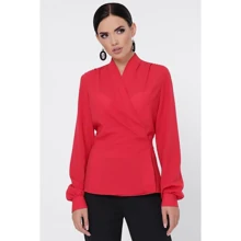 Блуза FashionUp BZ-1783C 42 красная с длинным рукавом: Сезон Демисезон