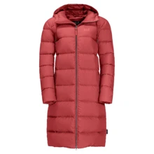Пуховик Jack Wolfskin Crystal Palace Coat 1204131-2571 40 красный зимний с капюшоном длинный: Сезон Зима