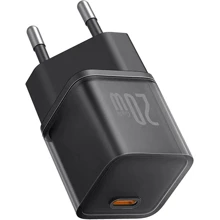 Зарядний пристрій Baseus Wall Charger USB-C GaN 5S 20W Black (P10162503113-00): Особливості Power Delivery (PD), Быстрая зарядка, USB-C