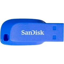 USB-флешка SanDisk 64GB Cruzer Blade USB 2.0 Electric Blue (SDCZ50C-064G-B35BE): Стандарт USB USB 2.0
