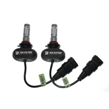 LED лампа Baxster S1 HB3 (9005) 6000K 4000Lm (2 шт): Головной свет Противотуманная, Дальний свет, Ближний свет