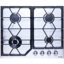 Варочная поверхность газовая Weilor GM W604 SS: Расположение панели спереди
