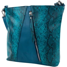 Жіноча сумка-мішок Laskara бірюзова (LK-10253-turquoise-snake): Стать жіночий