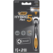 BIC Flex 5 Hibrid Станок для бритья мужской с 2 сменными картриджами: Вид Бритвенные станки