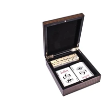 Карты Duke игральные+ кости домино в деревянной коробке (DB22): Производитель Duke