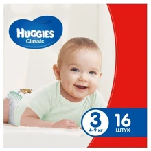 Huggies Classic 3 Small pack 16: Тип Подгузники