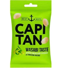 Арахис жареный соленый со вкусом васаби Capitan 70 г (4820240031963): Вес нетто 70 г