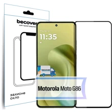 BeCover Tempered Glass Black for Motorola G86 (713727): undefined undefined