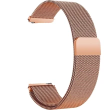 Ремешок BeCover Milanese Style Rose Gold Universal 22mm: Цвет розовый