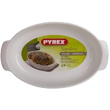 PYREX SIGNATURE 30x20 см /для запекания/овальн/керам/серый (SG30OR4): Крышка Нет