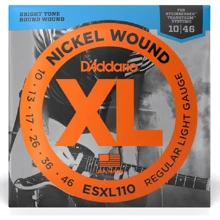 Струна для гитар Струны D'addario ESXL110 XL Nickel Wound Regular Light Double Ball End (10-46): Тип Комплект струн