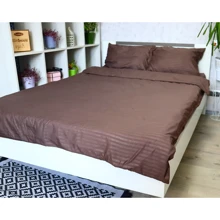 Комплект постельного белья LightHouse Mf Stripe Brown страйп-микрофибра полуторный (2200000604781): Материал микрофибра