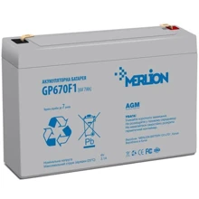 Merlion 6V-7Ah (GP670F1): Тип Аккумулятор