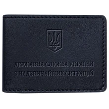 Обкладинка на посвідчення державної служби України з надзвичайних ситуацій BlankNote темно-синя (BN-OP-14-navy-blue): Стать Унисекс
