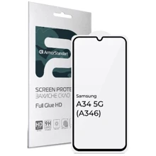 Аксессуар для смартфона ArmorStandart Tempered Glass Full Glue HD Black for Samsung A346 Galaxy A34 5G (ARM66199): Совместимость Samsung A346 Galaxy A34 5G
