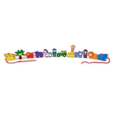 Дерев'яне шнурівка Viga Toys Зоопарк (59549): Тип шнуровка