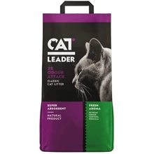 Наполнитель Cat Leader Classic 2xOdour Attack Fresh для кошачьего туалета супер впитывающий 10 кг: Вид Глиняный
