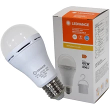 Лампа светодиодная LEDVANCE аккумуляторная A60 8W 806Lm 6500К E27: Тип цоколя E27