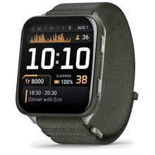 Смарт-часы Garmin Venu X1 Moss with Titanium Caseback and Moss ComfortFit Nylon Band (010-02980-03): Дисплей 2" AMOLED (448 x 486) / Sapphire crystal