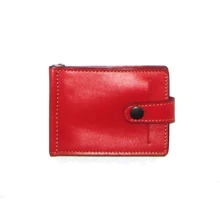 Жіночий затиск для грошей DNK Leather червоний (DNK Euro Clamp col.H): Стать жіночий