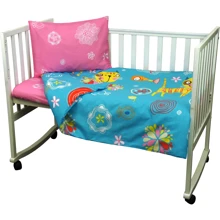 Набор для детской кроватки Руно 60x120 бязь (932.116_Yellow cat): Тип постельный комплект