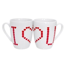 Набір кухлів Keramia I love you 21-279-024 (26177): Форма конус