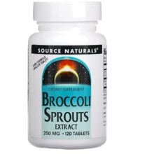 Source Naturals Broccoli Sprouts Экстракт Брокколи 250 мг 120 таблеток: Форма выпуска Таблетки