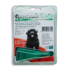Спот-Вон Merial Frontline Combo від бліх та кліщів Монопіпетка для собак вагою 40-60 кг XL (25477): Тип Капли