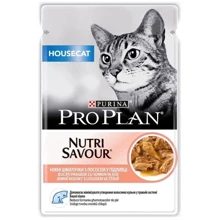 Влажный корм для котов Purina ProPlan Housecat Nutrisavour с лососем 85 г (12457618): Тип Влажный корм