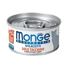Паштет для котов Monge Cat Monoprotein мясные хлопья индейка 0.08 кг (70007153): Тип Паштет