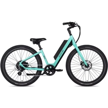 Електровелосипед 27.5" Aventon Pace 500 Step-Through рама - S 2022 Celeste: Колір зеленый