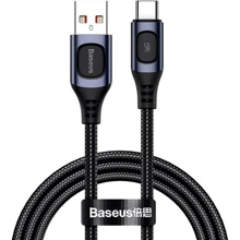 Кабель Baseus USB Cable to USB-C Flash Multiple Fast Charge Proto cols 1m Gray (CATSS-A0G): Тип USB Cable - USB-C