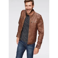 Шкіряна куртка Bruno Banani 33889350 60 коричнева демісезон: Вид куртки