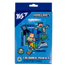 Карандаши цветные YES 18 цветов Minecraft (290715): Тип Цветные