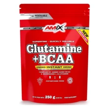 Аминокислота для спорта Amix Nutrition L-Glutamine+BCAA 250 g /20 serving/ Orange fresh: Вкус Апельсиновый сок