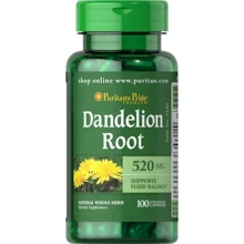 Puritan's Pride Dandelion Root 520 mg Одуванчик корень 100 капсул: Форма выпуска Капсулы