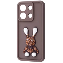 Чехол для телефонов Mobile Case Pretty Things Brown/Rabbit for Xiaomi Redmi Note 13 4G: Совместимость Xiaomi Redmi Note 13 4G