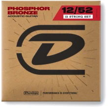 Струна для гитар Набор струн Dunlop DAP1252J Phosphor Bronze Acoustic Guitar Strings 12-String Set (12-52): Тип Комплект струн