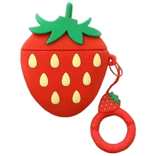 Чехол для наушников TPU Case Smile Fruits Strawberry for Apple Airpods: Тип Чехол