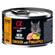 Влажный корм Alpha Spirit для взрослых котов Cat Chicken with Pineapple с курицей и ананасом 200 г (as310363): Тип Влажный корм