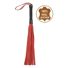 Флоггер из натуральной кожи Flirty Hard Leather - Black & Red, BG-00001: Производитель Flirty