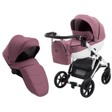 Коляска 2 в 1 Bair Next White Soft 70 темно-бузковий: Тип коляски Универсальная коляска (2-в-1)