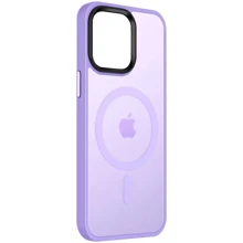 Чохол для iPhone Mobile Case TPU+PC Metal Buttons with MagSafe Colorful Lilac для iPhone 14 Pro Max: Колір фиолетовый