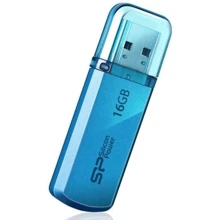 USB-флешка Silicon Power 16GB Helios 101 USB 2.0 Blue (SP016GBUF2101V1B): Стандарт USB USB 2.0