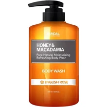 Kundal Honey & Macadamia Body Wash English Rose Гель для душа Английская роза 500ml: Назначение Очищение