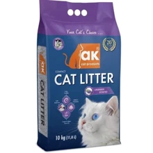 Наполнитель Akcat Compact cat litter бентонитовый запах лаванды 10кг 11.8л (AKMN005): Вид Глиняный