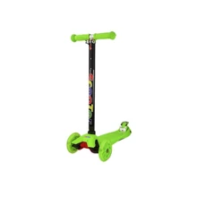 Детский самокат Bambi светящиеся колеса зеленый (SC20113(Green)): Количество колес 4