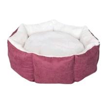 Лежак для собак Ferplast Cupcake круглий S 50 см 5 кг марсала-бежевий (VR03//3350): Тип Лежак