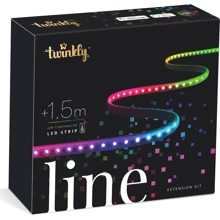 Smart LED Twinkly Line RGB, удлинитель TWL100STW-BEU 1,5м, Gen II, IP20, кабель черный: Тип Линейная