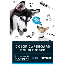 Картон Kite Dogs цветной двусторонний А5 10 листов (K22-289): undefined undefined